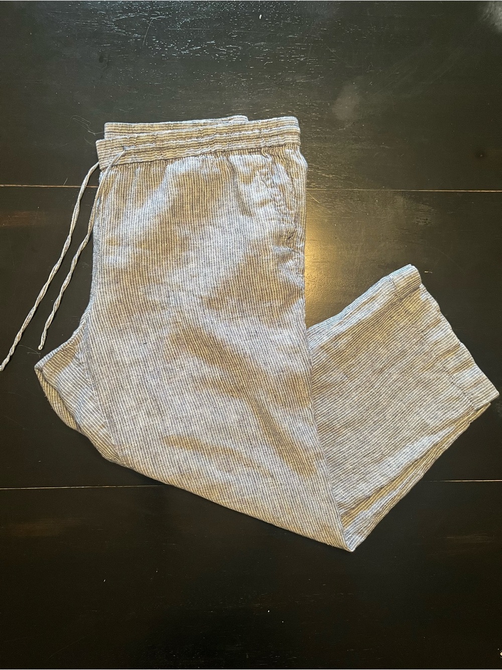 Talbots 100% Linen Women’s Pants Petite Plus Size 18W Elastic Waist
